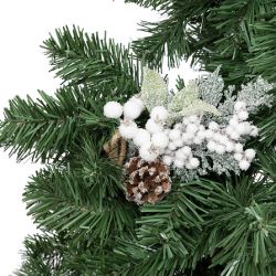 Suspension de Noël - Sujet branche baies blanches - 24cm