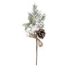 Suspension de Noël - Sujet branche baies blanches - 24cm