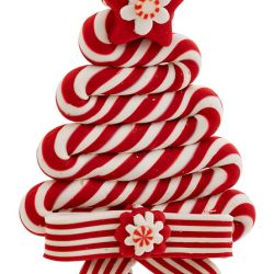Suspension de Noël en résine - Sapin bonbon - 13cm