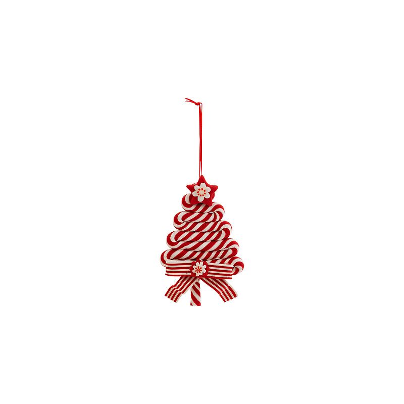 Suspension de Noël en résine - Sapin bonbon - 13cm