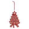 Suspension de Noël en résine - Sapin bonbon - 13cm