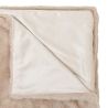 Plaid Fourrure en Polyester métallisé beige - 130x180cm