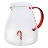 Théière Nelya en verre et en inox - Gingerman ou Sapin ou Sucre d'orge ou Couronne de Noël
