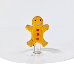 Théière Nelya en verre et en inox - Gingerman ou Sapin ou Sucre d'orge ou Couronne de Noël
