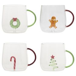 Mug de Noël en verre -...