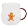 Mug de Noël en verre - Nelya Gingerman ou Sapin ou Sucre d'orge ou Couronne de Noël - 40cl