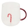 Mug de Noël en verre - Nelya Gingerman ou Sapin ou Sucre d'orge ou Couronne de Noël - 40cl