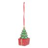 Suspension de Noël en résine - Cheval à bascule OU Bonhomme de neige OU Sapin Cadeau OU Ourson - H8.5cm