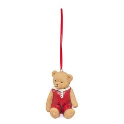 Suspension de Noël en résine - Cheval à bascule OU Bonhomme de neige OU Sapin Cadeau OU Ourson - H8.5cm