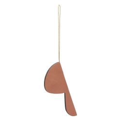 Suspension champignon origami en papier cuivre - 10cm