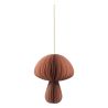 Suspension champignon origami en papier cuivre - 10cm