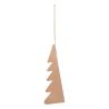 Suspension de Noël en papier - Sapin origami beige - 15cm