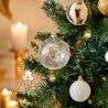 Boule de Noël en verre - Irisée avec picots - D10cm