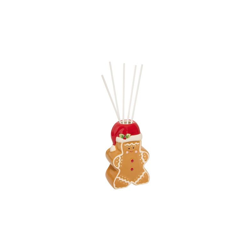 Diffuseur de parfum bâtons en céramique - Bonhomme Pain d'épices - 100ml