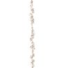 Guirlande de Noël en plastique - Petites feuilles dorées - 180cm