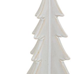Sapin en céramique blanc - H14cm