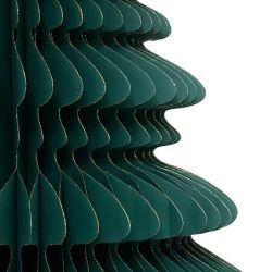 Sapin origami en papier vert - H90cm