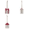 Suspension de Noël en céramique - Maison OU Cadeau - 7cm