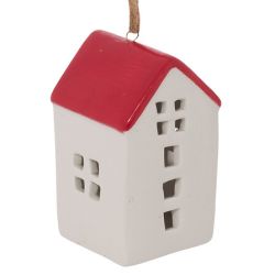 Suspension de Noël en céramique - Maison OU Cadeau - 7cm