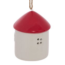 Suspension de Noël en céramique - Maison OU Cadeau - 7cm