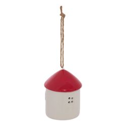 Suspension de Noël en céramique - Maison OU Cadeau - 7cm