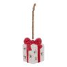 Suspension de Noël en céramique - Maison OU Cadeau - 7cm