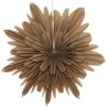 Suspension de Noël - Fleur en papier beige - 30cm
