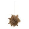 Suspension de Noël - Fleur en papier beige - 30cm