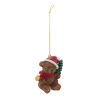 Suspension de Noël en résine - Ourson bonnet - 6cm