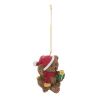Suspension de Noël en résine - Ourson bonnet - 6cm