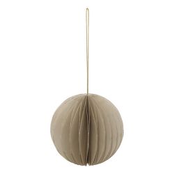 Suspension de Noël en papier - 6 Sujets marron et beige - 8cm