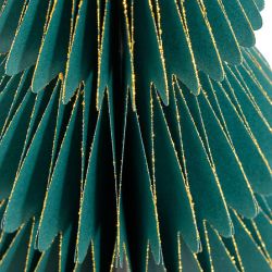 Sapin Origami en papier vert - H30cm