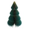 Sapin Origami en papier vert - H30cm