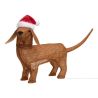 Décoration lumineuse intérieure 40 LED - Chien Teckel de Noël