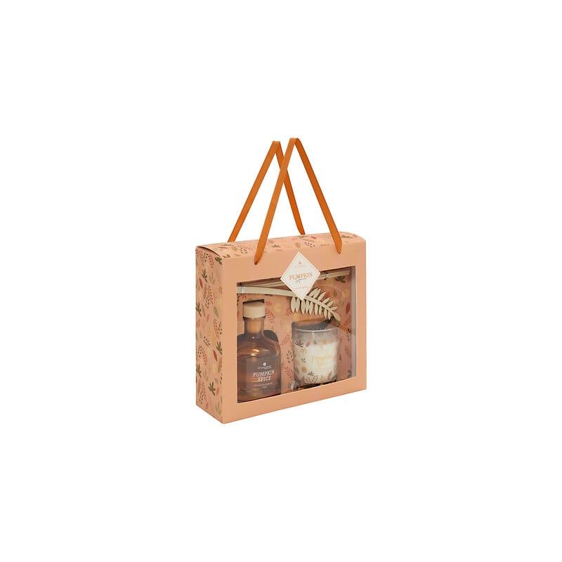 Coffret Bougie & Diffuseur Bâtons Leka - Epices d'Automne