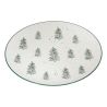 6 Assiettes plates en porcelaine Skov -  D26cm