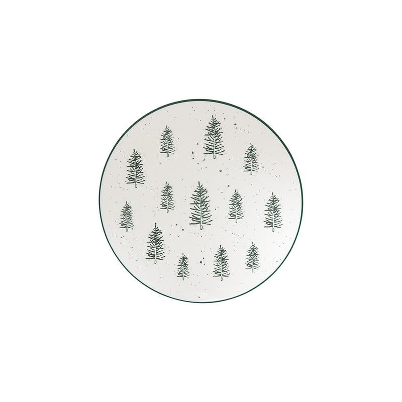 6 Assiettes plates en porcelaine Skov -  D26cm