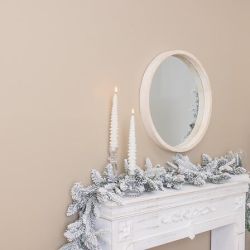 2 Bougies Bâton - Sapin blanc