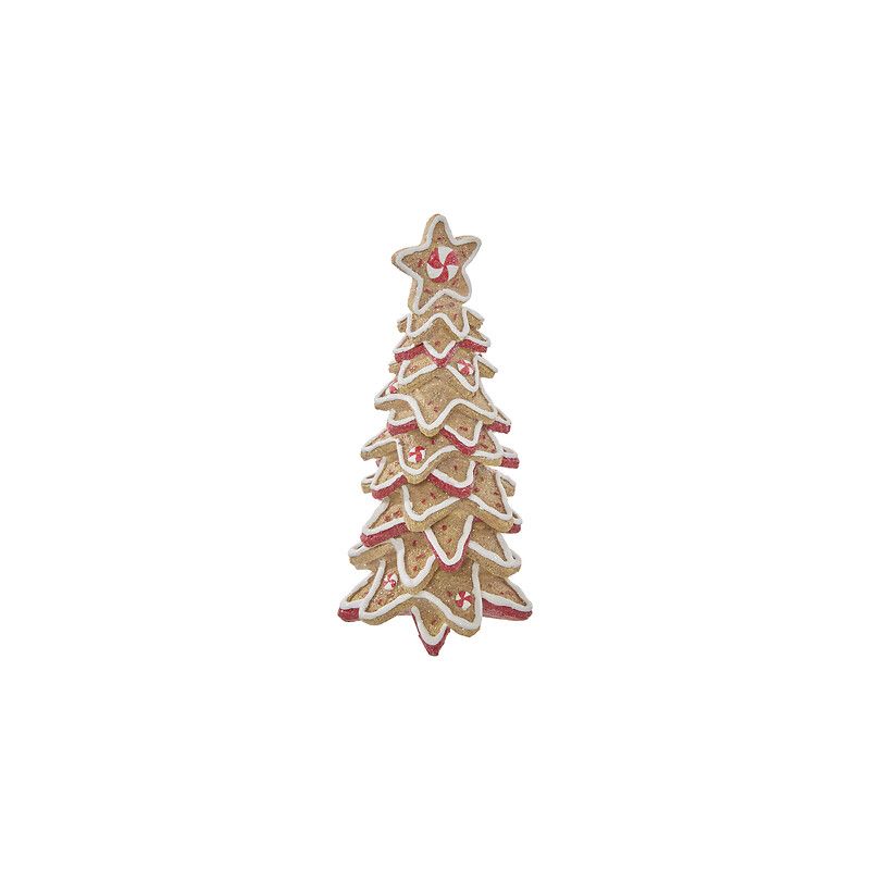 Sapin Pain d'épices en résine - H26cm