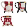 Mug de Noël - Personnage inversé (Père Noël OU Pingouin OU Renne) 35cl