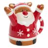 Mug de Noël - Personnage inversé (Père Noël OU Pingouin OU Renne) 35cl