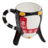 Mug de Noël - Personnage inversé (Père Noël OU Pingouin OU Renne) 35cl