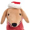 Peluche Chien Teckel de Noël Rouge ou Vert