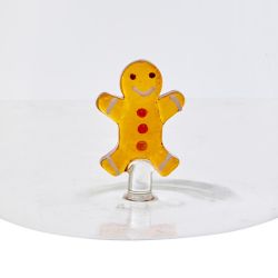 Gobelet en verre de Noël Nelya 40cl - Gingerman OU Sapin OU Sucre d'orge OU Couronne de Noël