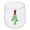 Gobelet en verre de Noël Nelya 40cl - Gingerman OU Sapin OU Sucre d'orge OU Couronne de Noël