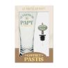 Coffret Pastis - Le Pastis de Papy - Verre & Bouchon