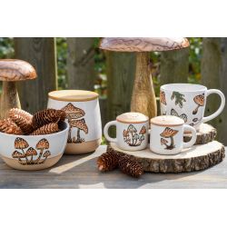 TASSE MUSHROOM MOOD BLANC CERAMIQUE 14*10*10 - DEKORATIEF