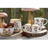 TASSE MUSHROOM MOOD BLANC CERAMIQUE 14*10*10 - DEKORATIEF