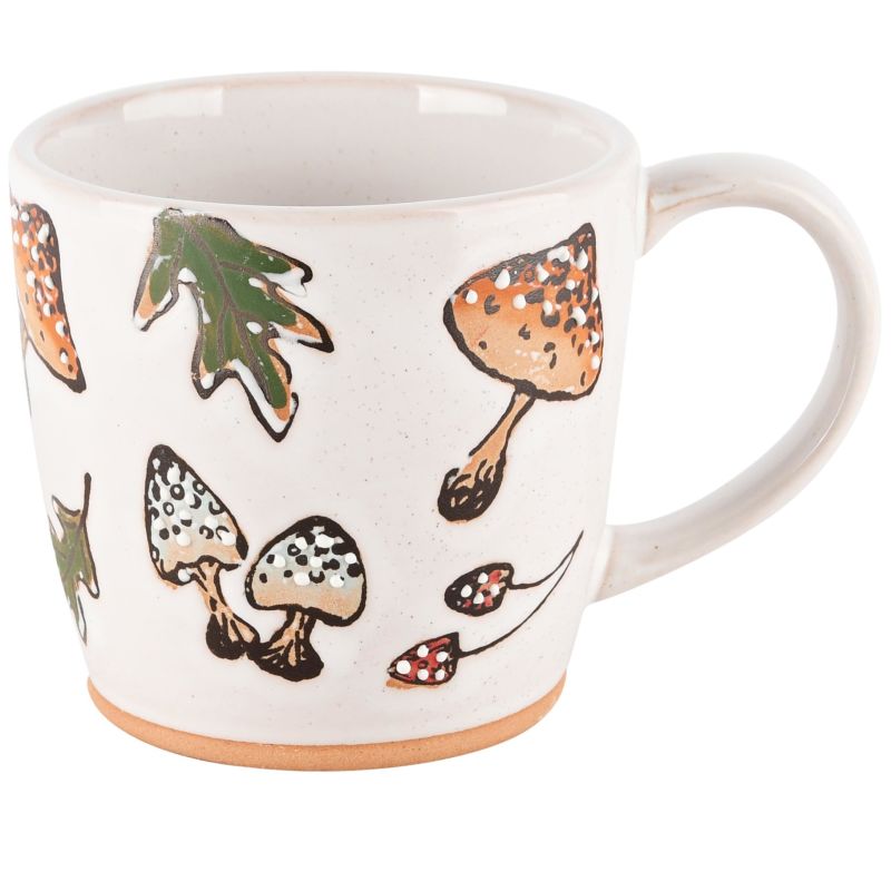TASSE MUSHROOM MOOD BLANC CERAMIQUE 14*10*10 - DEKORATIEF