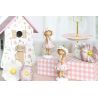 PIQUE AVEC FLEUR ROSE OU BLANC CERAMIQUE 7X7X3 - DECORATIEF